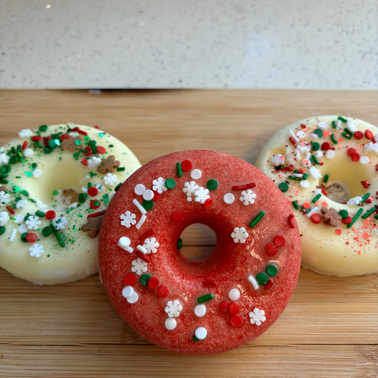 Holiday Donut Bath Bombs